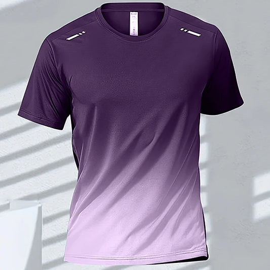 Quick-Dry Gradient Sports T-Shirt
