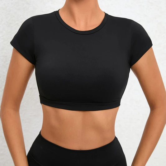 Hearuisavy Backless Breathable Sports Crop Top