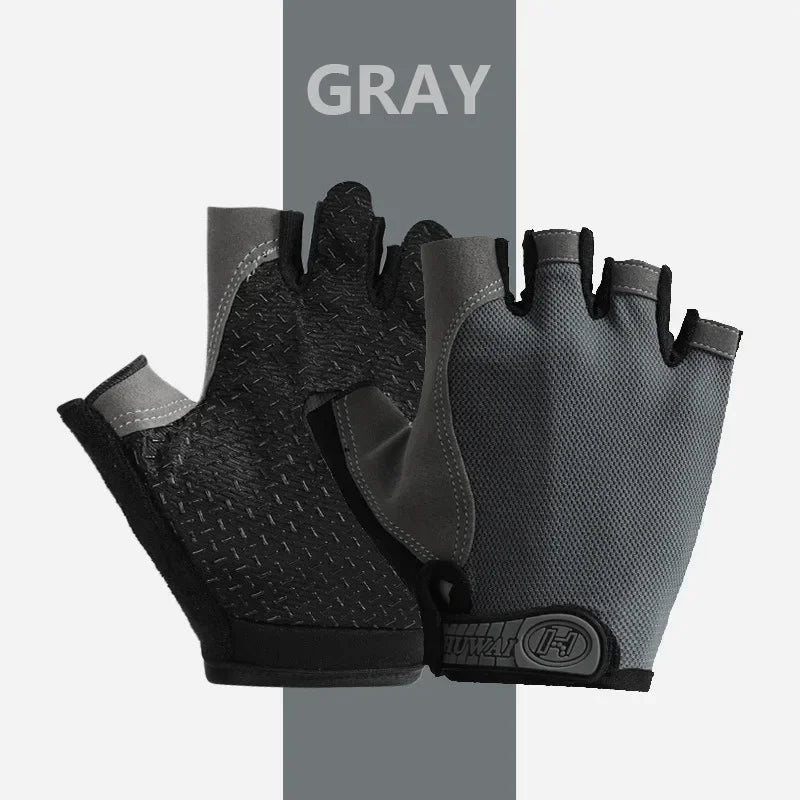 Half-Finger Gel Pad Fitness Gloves for Workout & Cycling