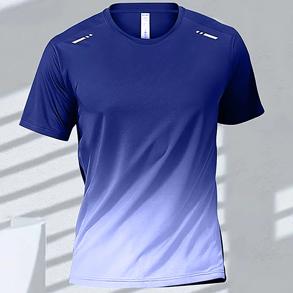 Quick-Dry Gradient Sports T-Shirt