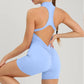 Scrunch Gym Jumpsuit with Zipper