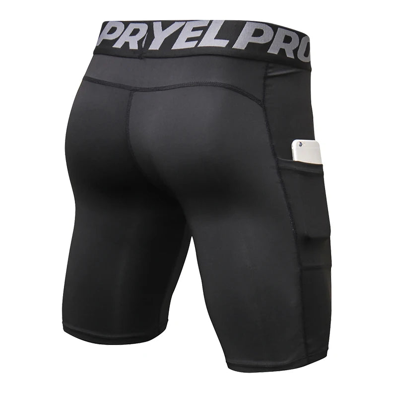 Compression Running Shorts with Pocket