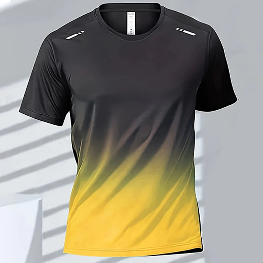 Quick-Dry Gradient Sports T-Shirt