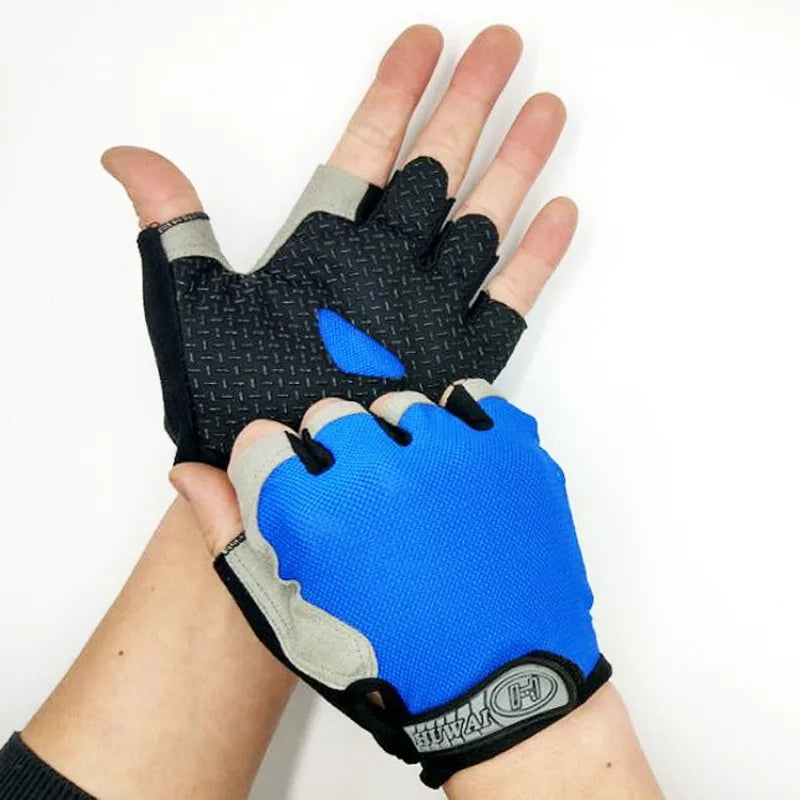 Half-Finger Gel Pad Fitness Gloves for Workout & Cycling