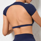 Hearuisavy Backless Breathable Sports Crop Top