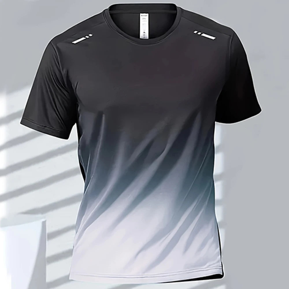 Quick-Dry Gradient Sports T-Shirt
