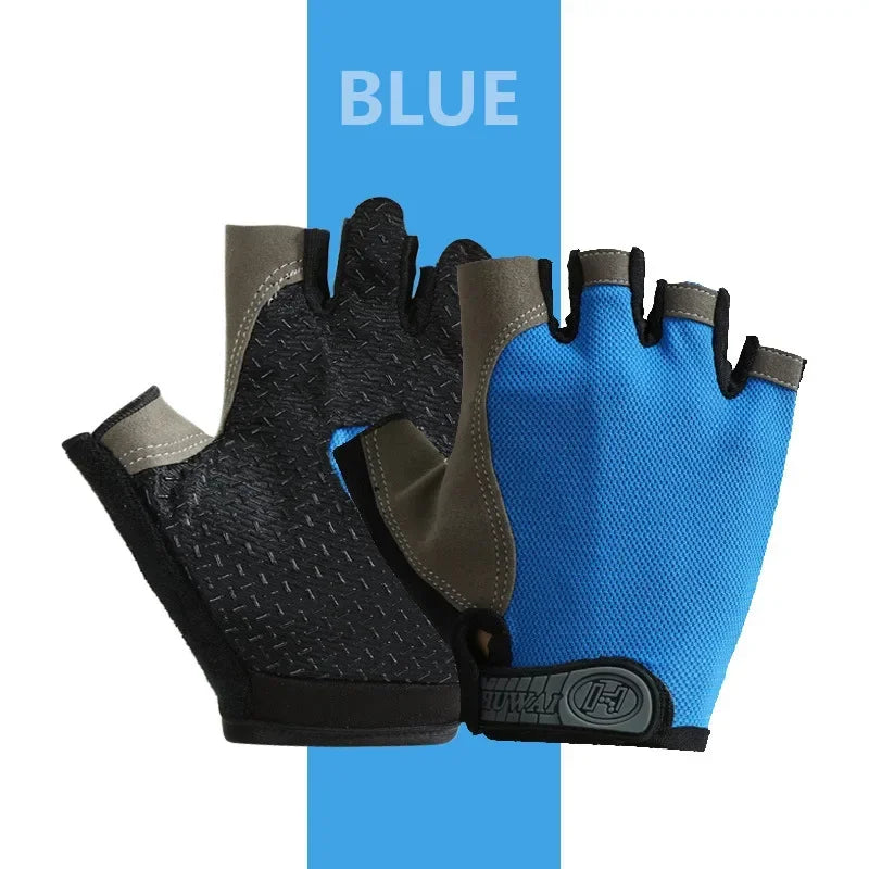 Half-Finger Gel Pad Fitness Gloves for Workout & Cycling