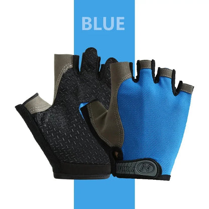 Half-Finger Gel Pad Fitness Gloves for Workout & Cycling