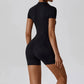 One-Piece Zipper Workout Jumpsuit