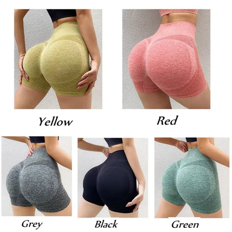 High-Waist Scrunch Yoga Shorts