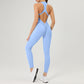 Scrunch Gym Jumpsuit with Zipper