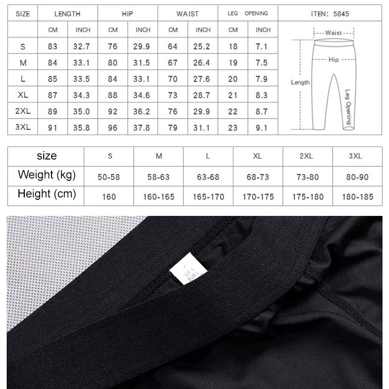 Quick-Dry Compression Sport Tights
