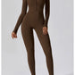One-Piece Zipper Workout Jumpsuit