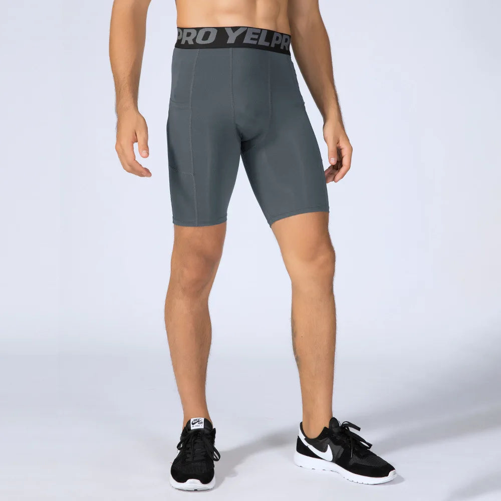 Compression Running Shorts with Pocket