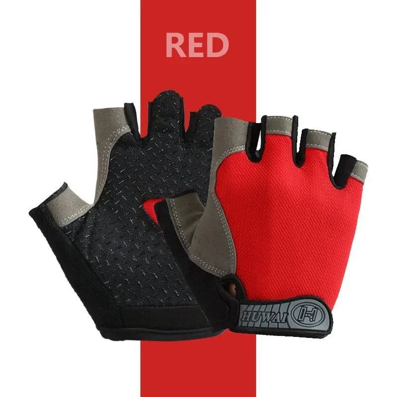 Half-Finger Gel Pad Fitness Gloves for Workout & Cycling