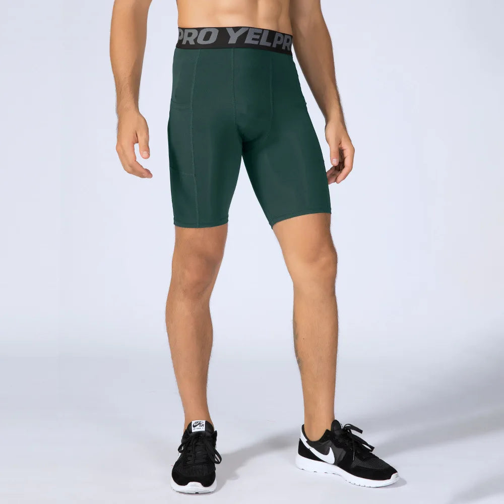 Compression Running Shorts with Pocket