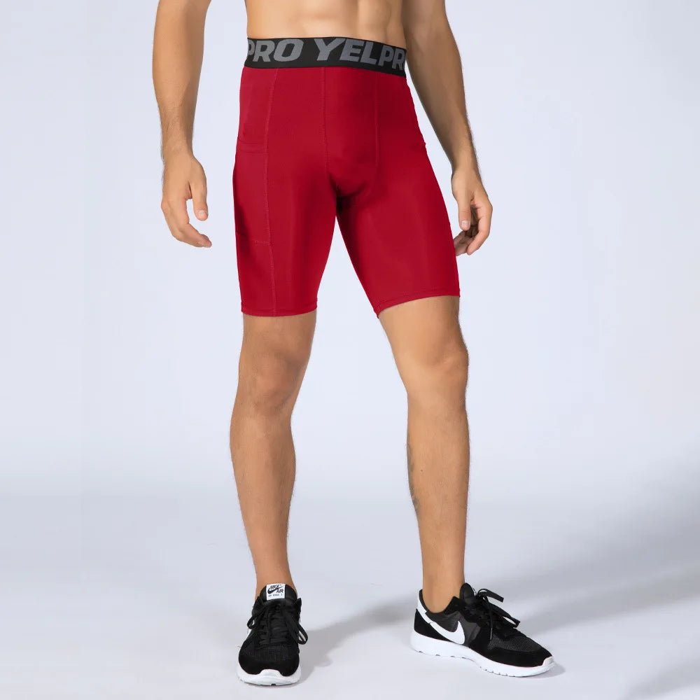 Compression Running Shorts with Pocket