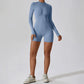One-Piece Zipper Workout Jumpsuit