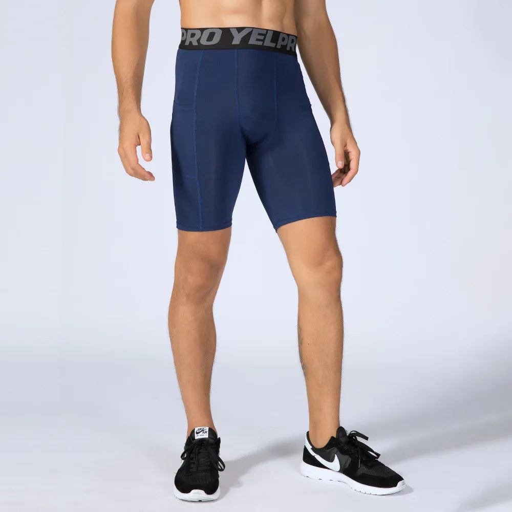 Compression Running Shorts with Pocket