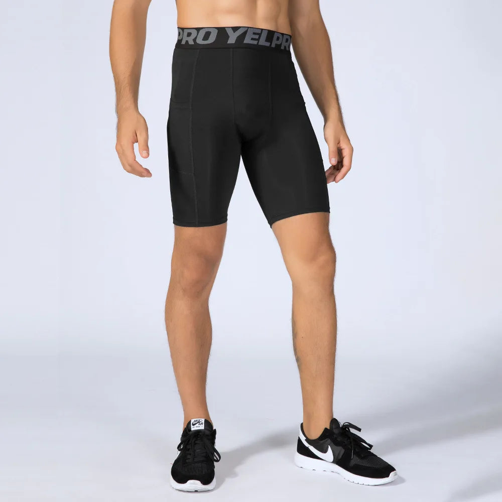 Compression Running Shorts with Pocket