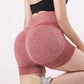High-Waist Yoga Shorts with Scrunch