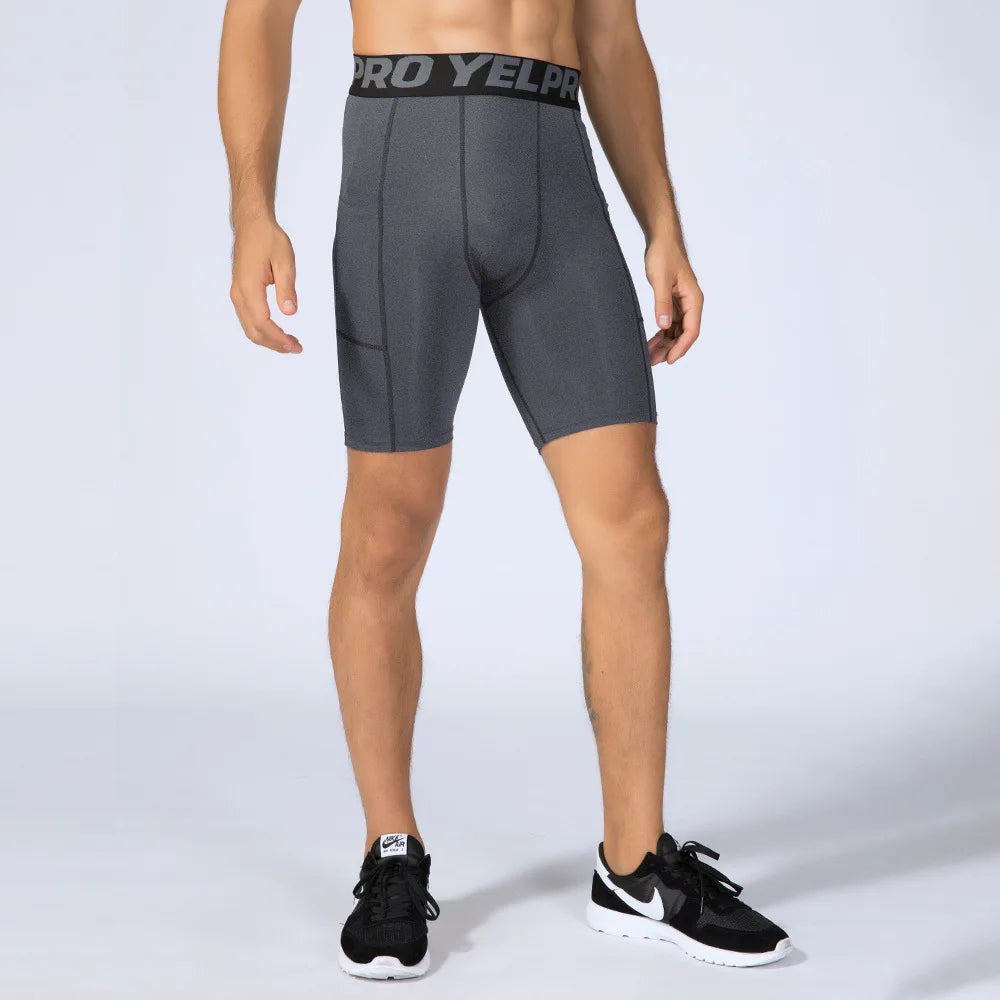 Compression Running Shorts with Pocket