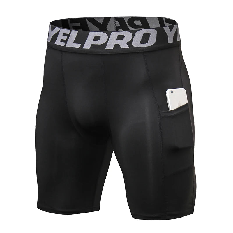 Compression Running Shorts with Pocket