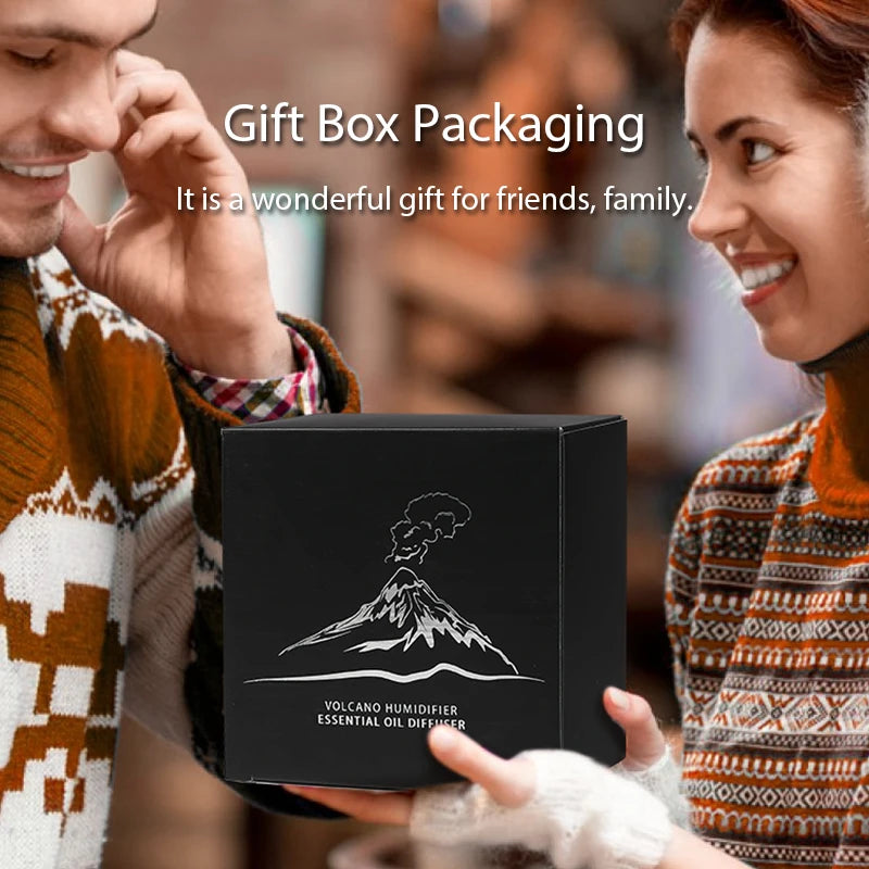 KINSCOTER Volcanic Aroma Diffuser with Flame Light