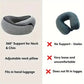 Memory Foam Travel Neck Pillow with Snail-Style Wrap