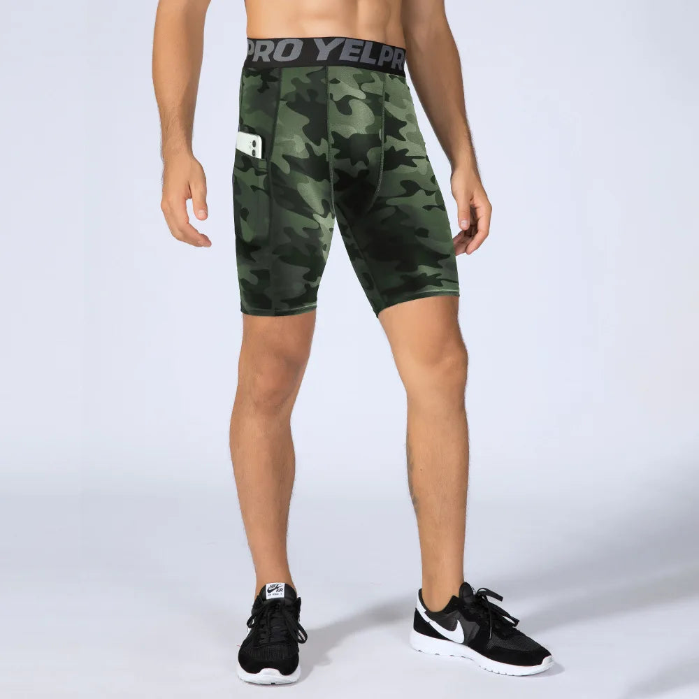 Compression Running Shorts with Pocket
