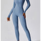 One-Piece Zipper Workout Jumpsuit