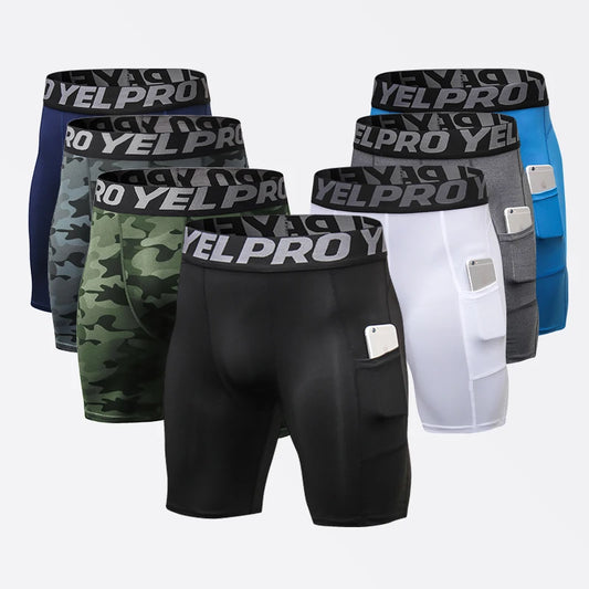 Compression Running Shorts with Pockets